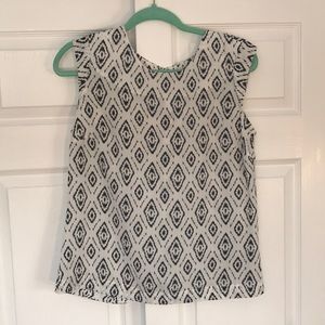 ABS Platinum Black and White Diamond Top Medium